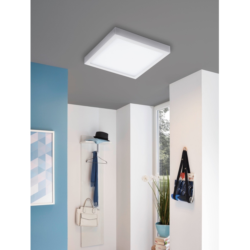 Eglo 33209 - LED RGBW Dimeriuojamas lubų šviestuvas FUEVA-C LED/21W/230V 2700-6500K 30x30 cm balta