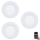 Eglo 33217 - Rinkinys: 3x LED RGBW dimeriuojami įleidžiami šviestuvai FUEVA LED/3W/230V, skers. 8,5 cm