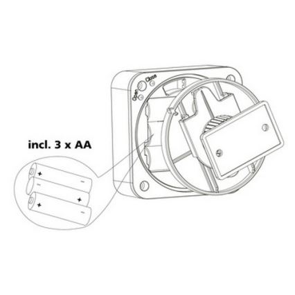 Eglo 33236 - Lauko judesio jutiklis CONNECT SENSOR 3xAA 12 m balta IP44