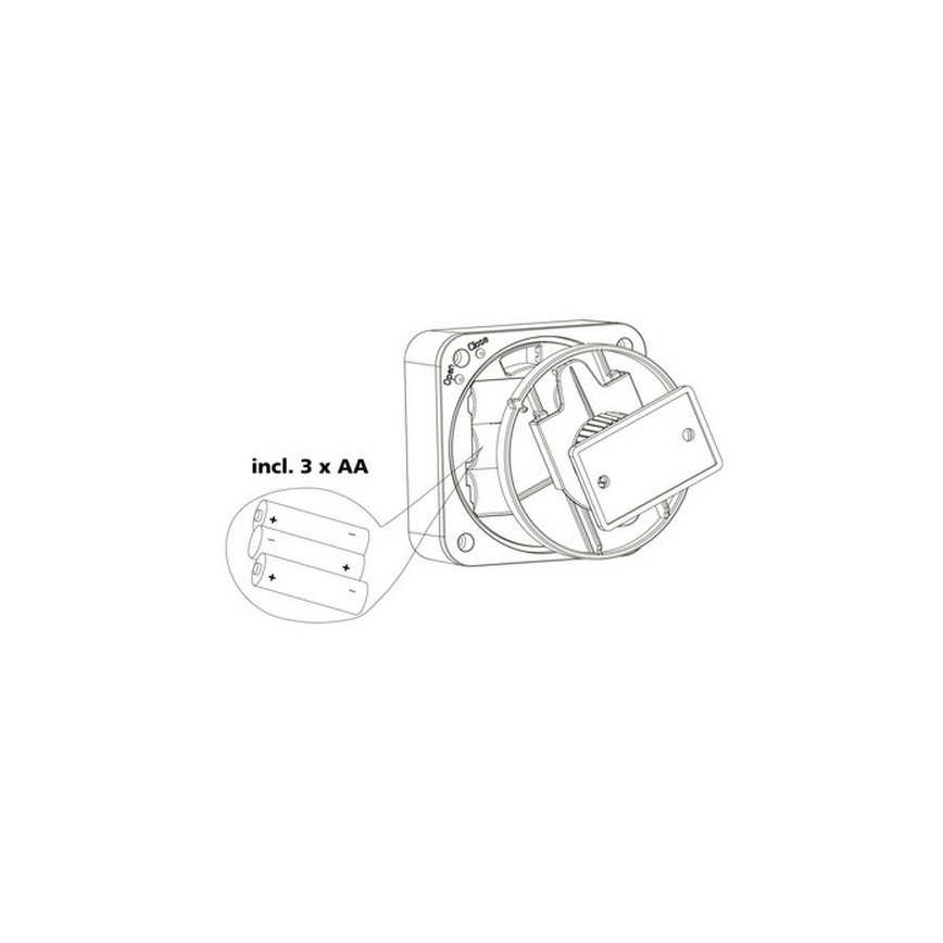 Eglo 33236 - Lauko judesio jutiklis CONNECT SENSOR 3xAA 12 m balta IP44