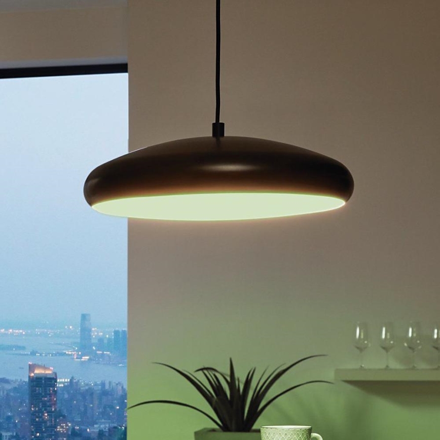 Eglo 33328 - LED RGBW Reguliuojamas pakabinamas sietynas RIODEVA-C LED/27W/230V 2700-6500K juoda