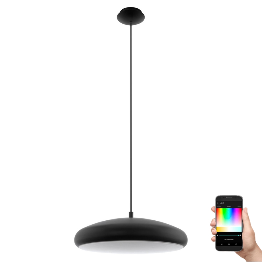 Eglo 33328 - LED RGBW Reguliuojamas pakabinamas sietynas RIODEVA-C LED/27W/230V 2700-6500K juoda