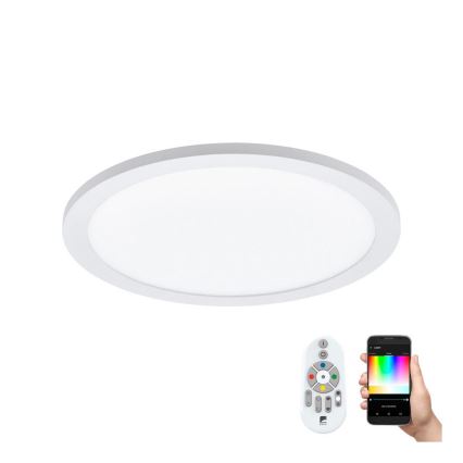 Eglo 33341 - LED RGBW dimeriuojamas lubų šviestuvas SARSINA-C LED/16W/230V 2700-6500K skersmuo 30 cm + nuotolinis valdymas