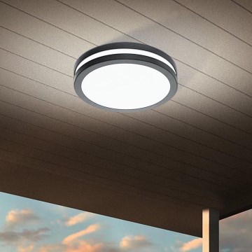 Eglo 33571 - Dimeriuojamas LED vonios kambario lubų šviestuvas LOCANA-C LED/14W/230V IP44 antracitas
