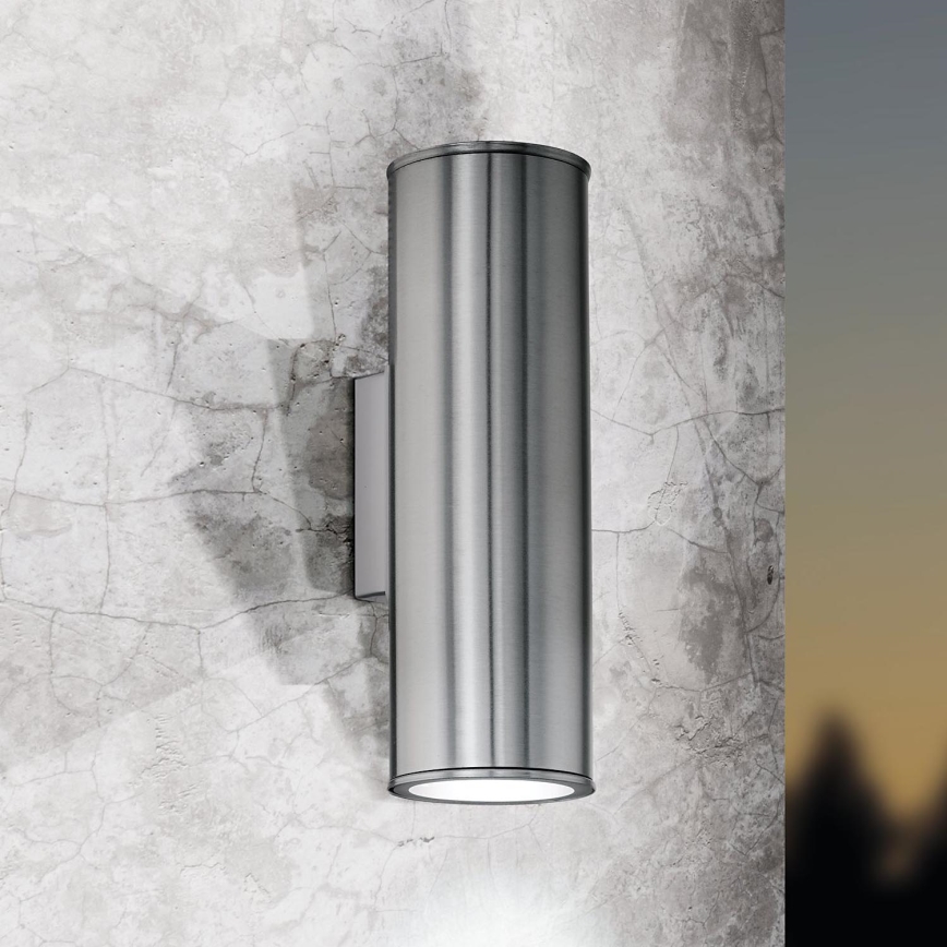 Eglo 33582 - LED RGBW šviesos reguliavimas lauko wall apšvietimas RIGA 2xGU10/5W/230V IP44