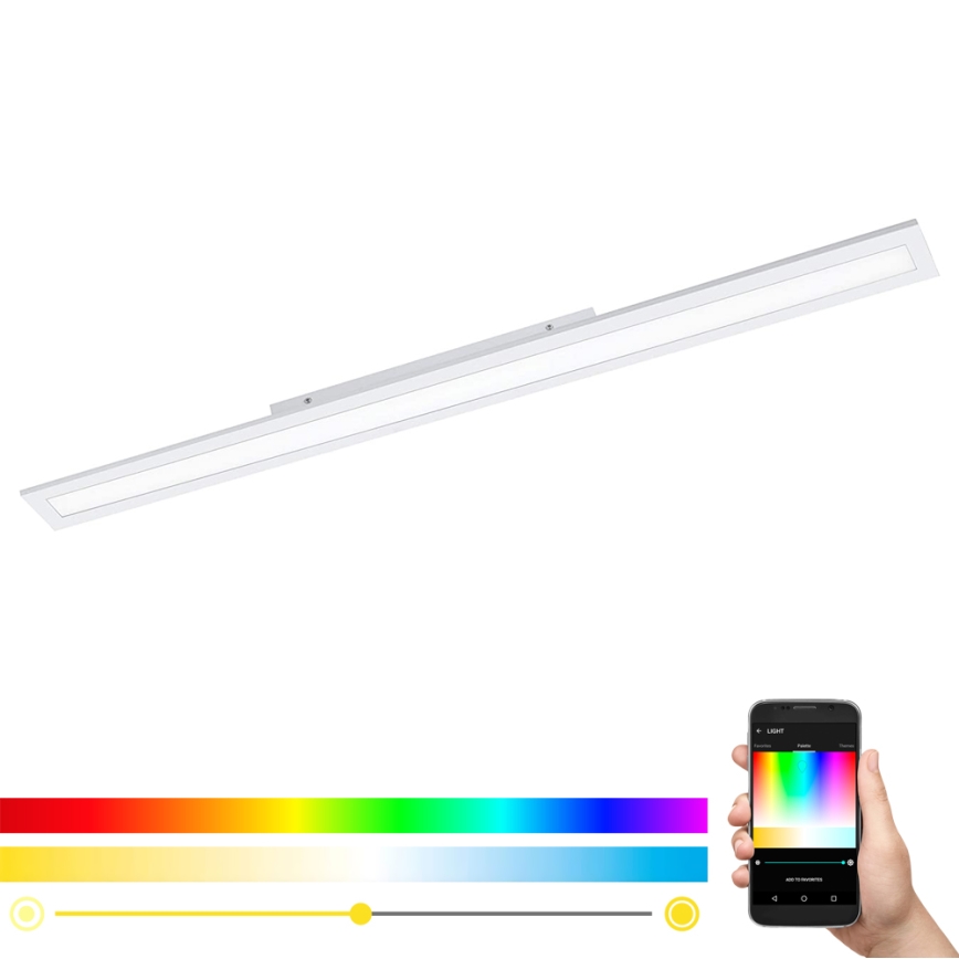 Eglo 33589 - LED RGBW Pritemdymo panelė SALOBRENA-C LED/34W/230V + nuotolinio valdymo pultas