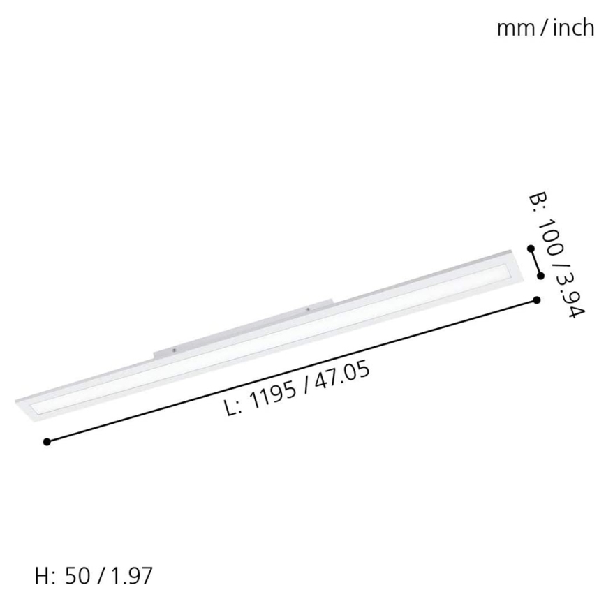 Eglo 33589 - LED RGBW Pritemdymo panelė SALOBRENA-C LED/34W/230V + nuotolinio valdymo pultas