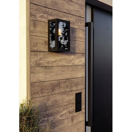 Eglo - Lauko sieninis šviestuvas 1xE27/60W/230V IP44 juodas