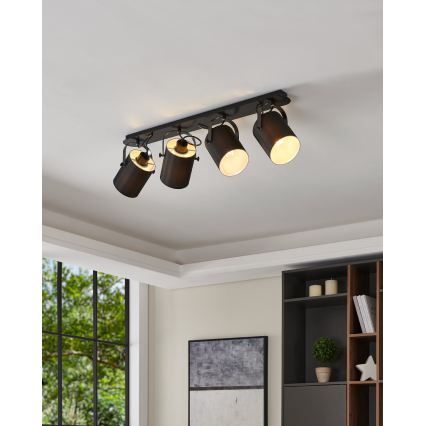 Eglo 33648 - Kryptinis šviestuvas VILLABATE 4xE27/10W/230V