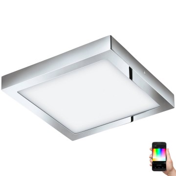 Eglo 33668-LED RGBW dimeriuojamas vonios kambario šviestuvas FUEVA-C 21W/230V 2700-6500K 30x30cm IP44