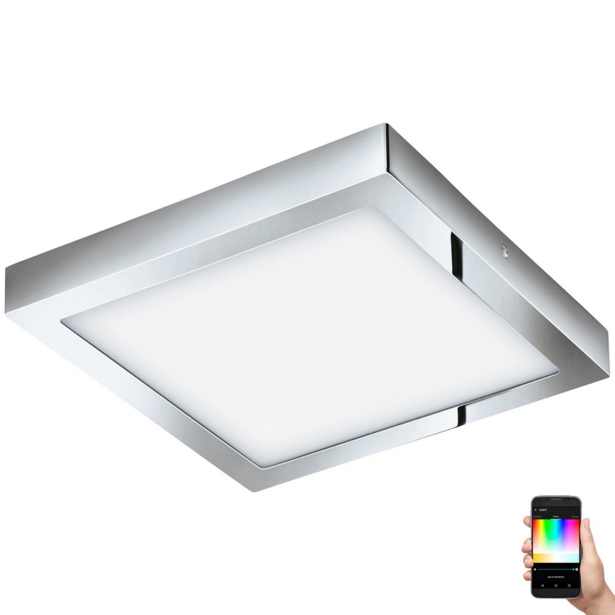 Eglo 33668-LED RGBW dimeriuojamas vonios kambario šviestuvas FUEVA-C 21W/230V 2700-6500K 30x30cm IP44
