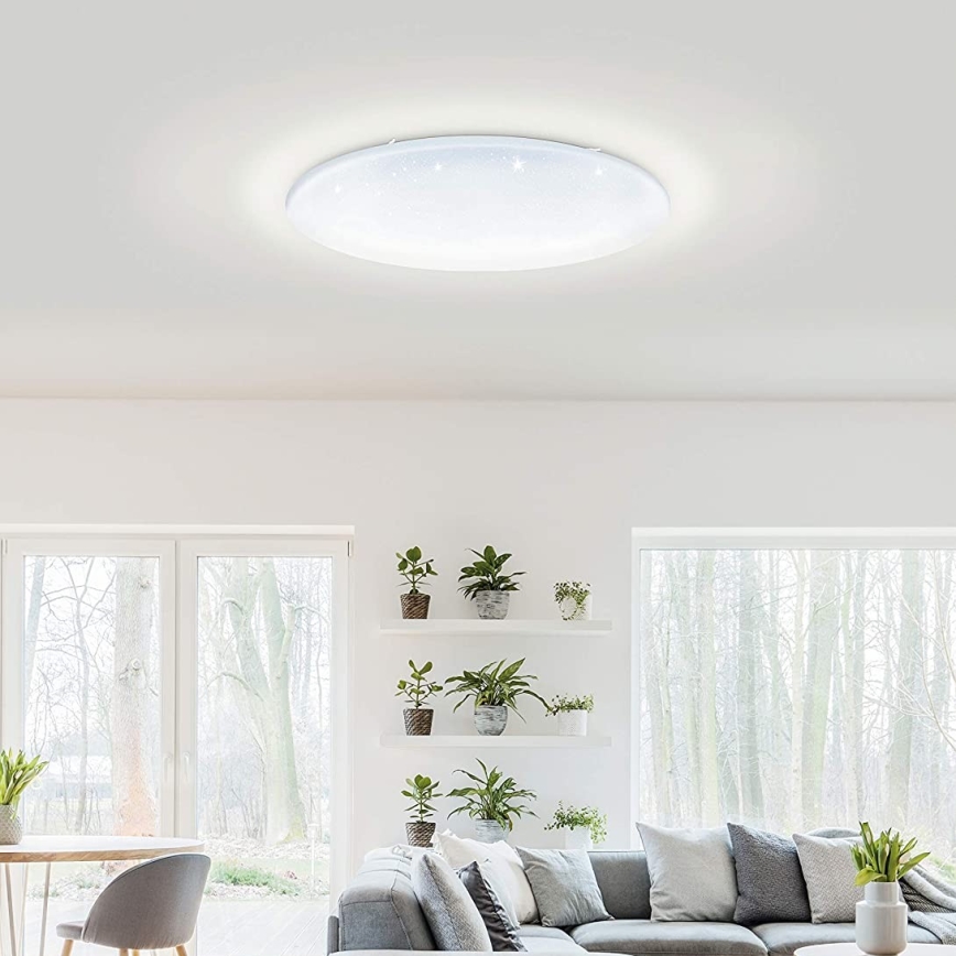 Eglo 33669 - LED RGBW Reguliuojamas lubinis šviestuvas TOTARI-C LED/43W/230V 2700-6500K balta + nuotolinio valdymo pultas