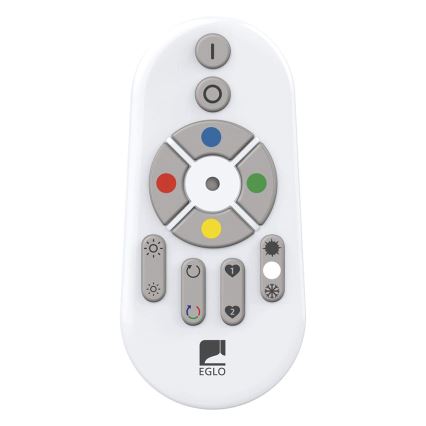 Eglo 33669 - LED RGBW Reguliuojamas lubinis šviestuvas TOTARI-C LED/43W/230V 2700-6500K balta + nuotolinio valdymo pultas