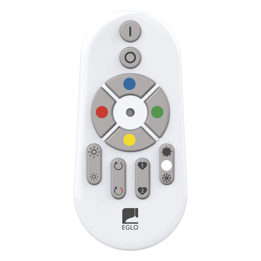 Eglo 33669 - LED RGBW Reguliuojamas lubinis šviestuvas TOTARI-C LED/43W/230V 2700-6500K balta + nuotolinio valdymo pultas
