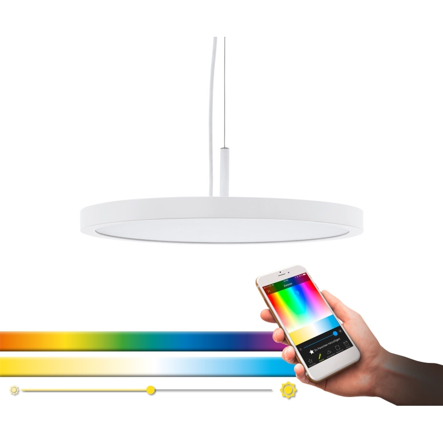 Eglo 33675 - LED RGBW Pritemdomas pakabinamas sietynas CERIGNOLA-C LED/21W/230V 2700-6500K + nuotolinio valdymo pultas