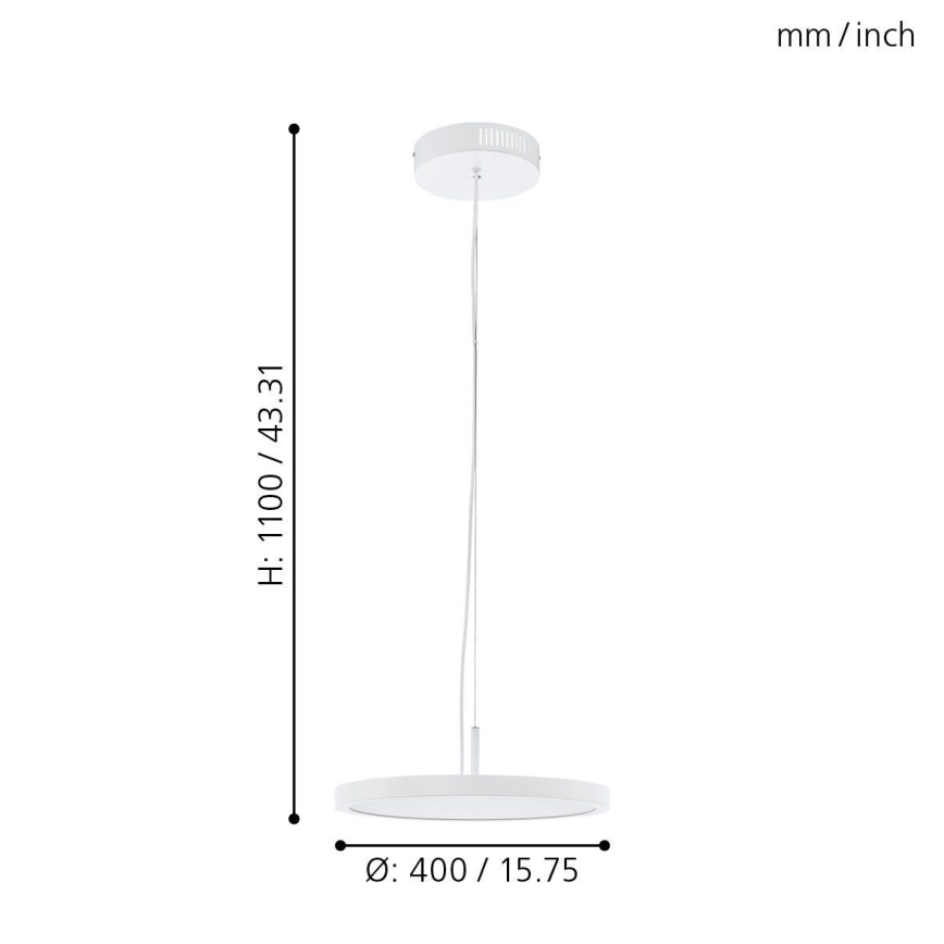 Eglo 33675 - LED RGBW Pritemdomas pakabinamas sietynas CERIGNOLA-C LED/21W/230V 2700-6500K + nuotolinio valdymo pultas