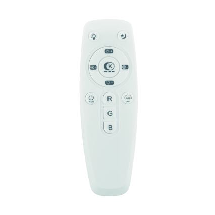 Eglo - LED RGBW Pritemdomas sieninis vonios šviestuvas su kolonėle LED/19W/230V 3000-6500K IP44 diametras 39 cm balta + nuotolinio valdymo pultas
