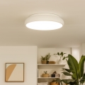 Eglo 33764 - LED RGBW dimeriuojamas lubinis šviestuvas RIODEVA-C 1xLED/27W/230V 2700-6500K skersm. 44,5 cm baltas