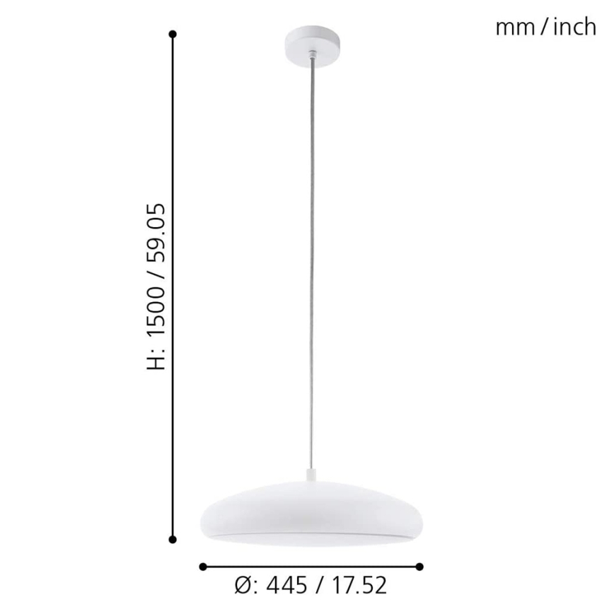 Eglo 33765 - LED RGBW Reguliuojamas pakabinamas sietynas RIODEVA-C LED/27W/230V 2700-6500K balta