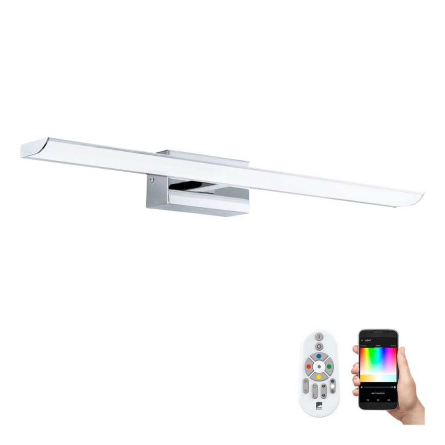 Eglo 33767 - LED RGBW Pritemdomas vonios veidrodžio šviestuvas TABIANO-C LED/15,6W/230V 2700-6500K 60,5 cm IP44 + valdymo pultas