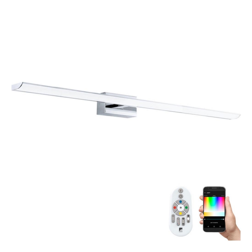 Eglo 33768 - LED RGBW Pritemdomas vonios veidrodžio šviestuvas TABIANO-C LED/21W/230V 2700-6500K 90,5 cm IP44 + valdymo pultas