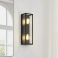 Eglo 33856 - Lauko sieninis šviestuvas ALAMONTE 2xE27/60W/230V IP44 juodas
