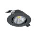 Eglo - LED Reguliuojamas įmontuojamas šviestuvas/6W/230V juoda