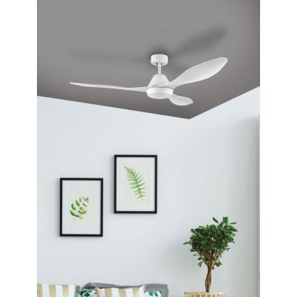 Eglo - LED Lubinis ventiliatorius LED/18W/230V + Valdymo pultas