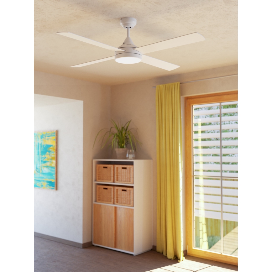 Eglo - LED lubinis ventiliatorius LED/20W/230V 3000/4000/5000K su nuotoliniu valdymu, baltas