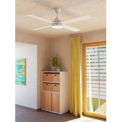 Eglo - LED lubinis ventiliatorius LED/20W/230V 3000/4000/5000K su nuotoliniu valdymu, baltas