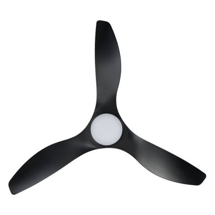 Eglo - LED lubinis ventiliatorius LED/19W/230V, skersmuo 132 cm, juodas, su nuotoliniu pulteliu