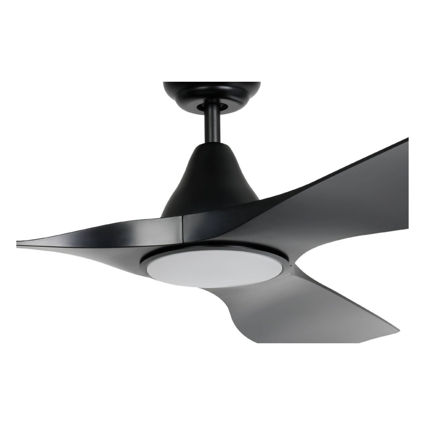 Eglo - LED lubinis ventiliatorius LED/20W/230V 3000/4000/5000K skersm. 132 cm juodas + nuotolinis valdymas