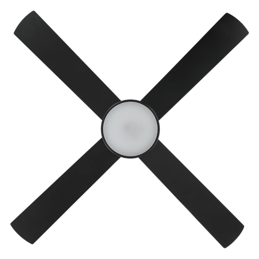 Eglo - LED lubinis ventiliatorius LED/19W/230V 3000/4000/5000K Ø 122 cm juodas + nuotolinis pultas