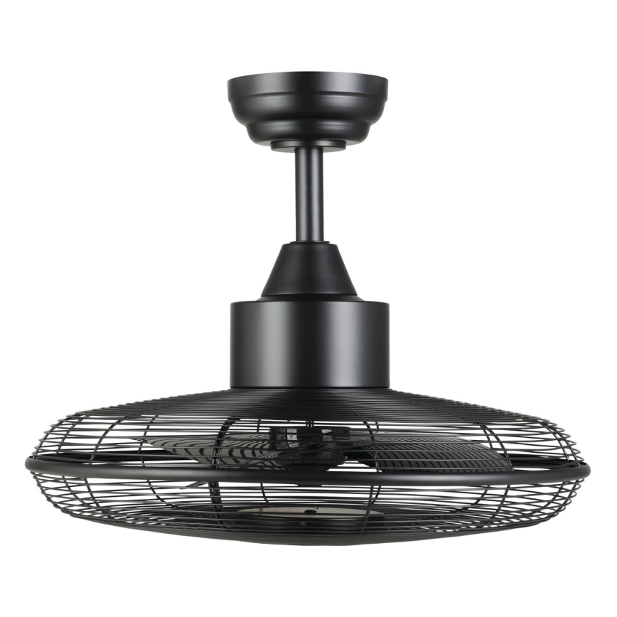 Eglo - LED lubinis ventiliatorius LED/15W/230V 3000/4000/5000K Ø 53 cm juodas + nuotolinis valdymas