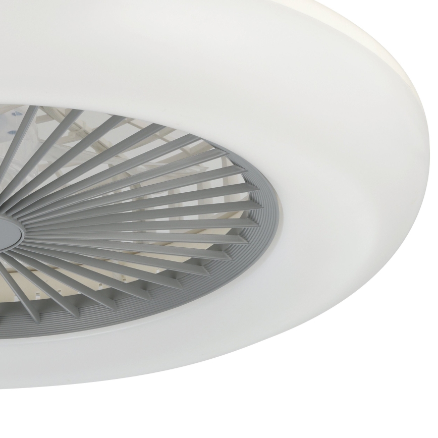 Eglo - lubinis ventiliatorius su dimeriuojamu LED apšvietimu 3xLED/12,6W/230V 2700-6500K Ø55 cm pilkas + nuotolinio valdymo pultas
