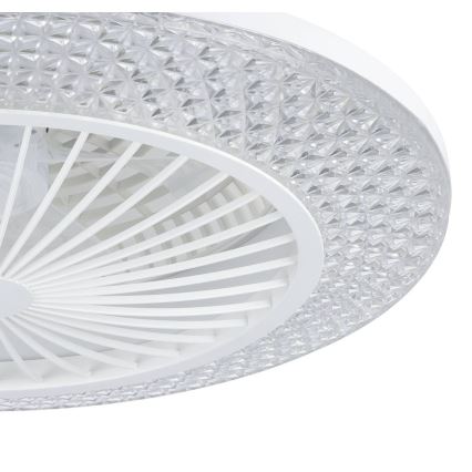 Eglo - LED dimeriuojamas lubų ventiliatorius 3xLED/12,6W/230V 2700-6500K Ø 55 cm, baltas + nuotolinis valdymas
