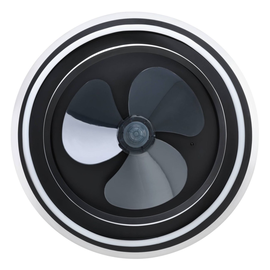 Eglo - reguliuojamas LED lubinis ventiliatorius 4xLED/9W/230V 2700-6500K, skersmuo 50 cm, juodas + nuotolinis valdymas