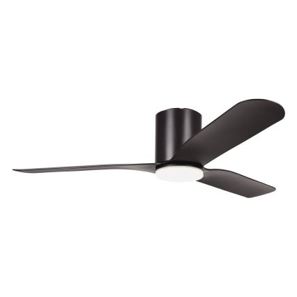 Eglo - lubinis ventiliatorius su reguliuojamu LED apšvietimu LED/17W/230V 3000/4000/5000K skersmuo 132 cm juodas + nuotolinis valdymas