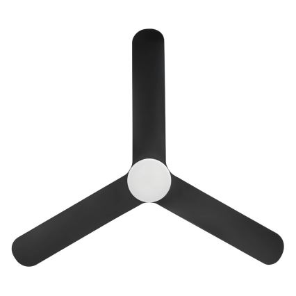 Eglo - lubinis ventiliatorius su reguliuojamu LED apšvietimu LED/17W/230V 3000/4000/5000K skersmuo 132 cm juodas + nuotolinis valdymas