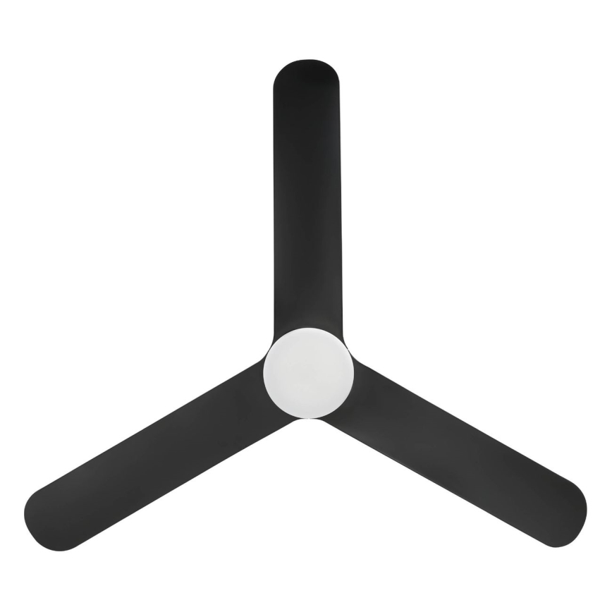 Eglo - lubinis ventiliatorius su reguliuojamu LED apšvietimu LED/17W/230V 3000/4000/5000K skersmuo 132 cm juodas + nuotolinis valdymas
