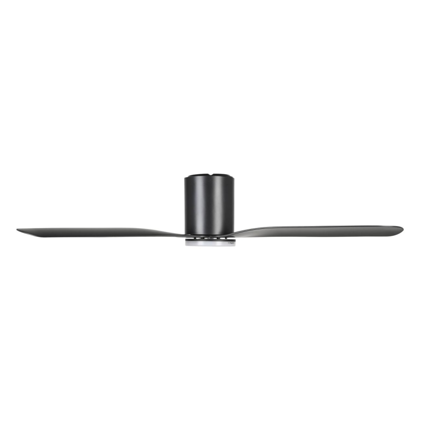 Eglo - lubinis ventiliatorius su reguliuojamu LED apšvietimu LED/17W/230V 3000/4000/5000K skersmuo 132 cm juodas + nuotolinis valdymas