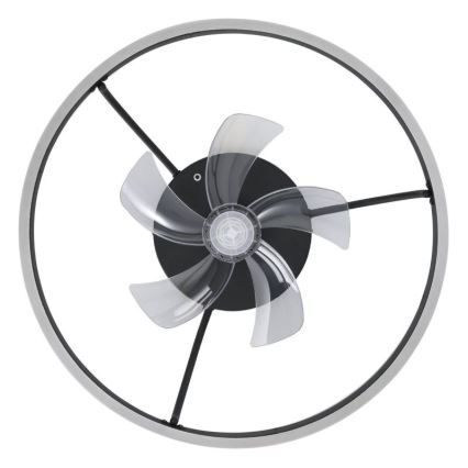 Eglo - LED RGBW dimeriuojamas lubinis ventiliatorius LED/36W/230V 3000–6500K Ø 50 cm juodas + nuotolinis valdymas