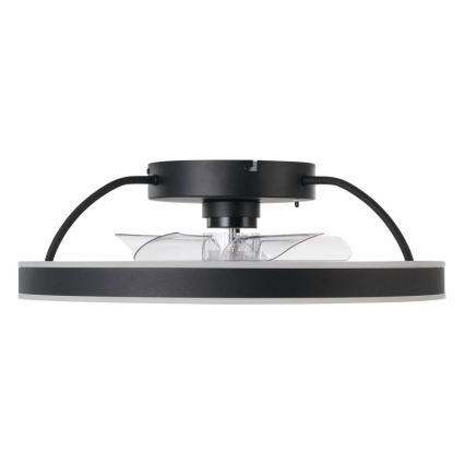 Eglo - LED RGBW dimeriuojamas lubinis ventiliatorius LED/36W/230V 3000–6500K Ø 50 cm juodas + nuotolinis valdymas