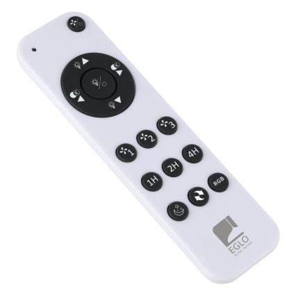 Eglo - LED RGBW dimeriuojamas lubinis ventiliatorius LED/36W/230V 3000–6500K Ø 50 cm juodas + nuotolinis valdymas