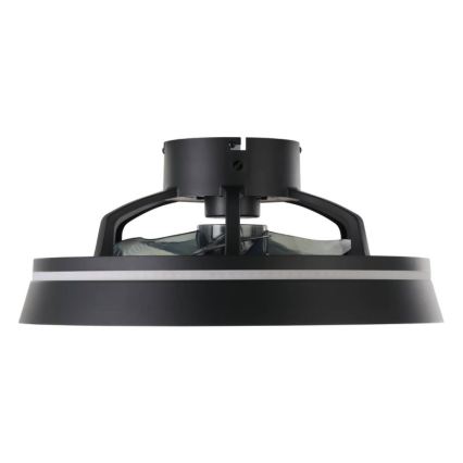 Eglo - LED RGBW reguliuojamas lubų ventiliatorius 3xLED/8,5W/230V+LED/6W 2700-6500K skersmuo 48 cm juodas + nuotolinis valdymas