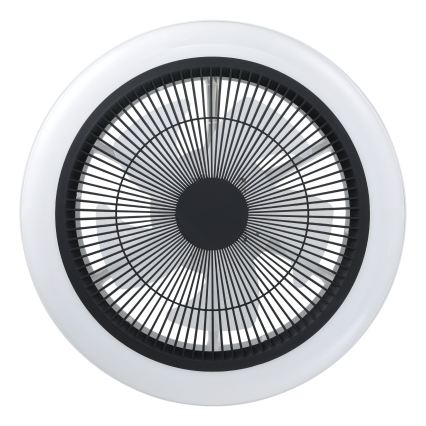 Eglo - reguliuojamo ryškumo LED lubų ventiliatorius 3xLED/8,5W/230V 2700-6500K skersmuo 45,5 cm juodas + su nuotoliniu pulteliu