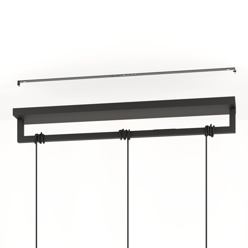 Eglo - Pakabinamas sietynas 3xE27/40W/230V juoda