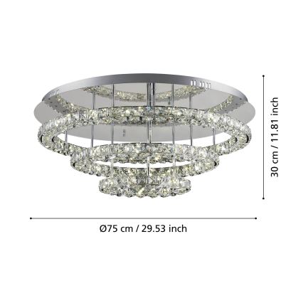 Eglo - LED lubinis šviestuvas LED/61W/230V