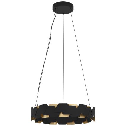 Eglo - LED Reguliuojamas pakabinamas sietynas LED/72W/230V 3000K juoda/auksas