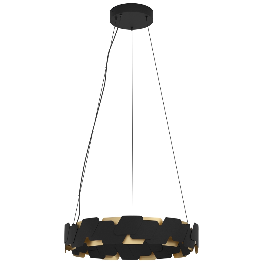 Eglo - LED Reguliuojamas pakabinamas sietynas LED/72W/230V 3000K juoda/auksas